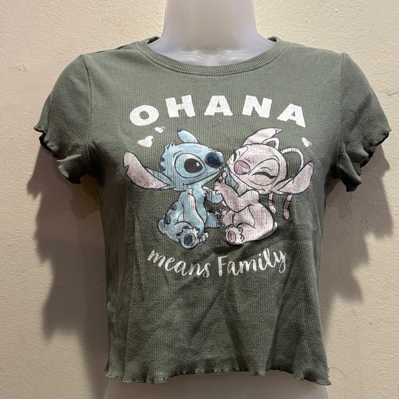 Disney Green Ohana Graphic Tee - Picture 1 of 3